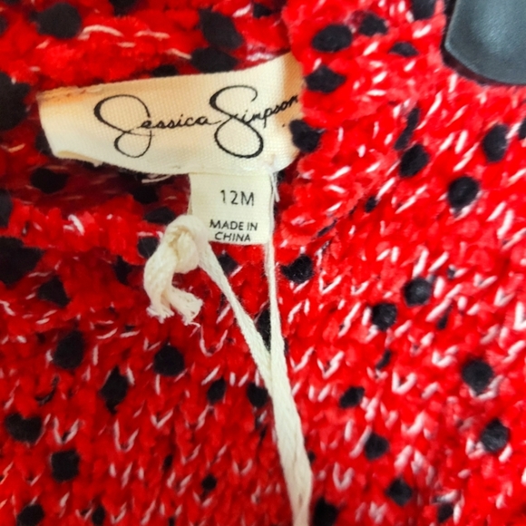 NWT Jessica Simpson Baby Size 12M  Knit Sweater with Fringe Details - Picture 5 of 5